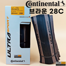 컨티넨탈 울트라스포츠3 - 폴딩 클린쳐 로드타이어, 1개, 700x28C