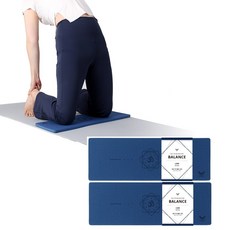 데비 TPE 밸런스 패드 12mm 2개입, 미드나잇블루