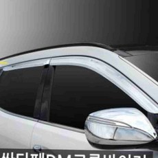 싼타페DM(2012) 크롬 자동차 창문 바이저 크롬창문덮개, 경동/싼타페 DM(2012) 크롬윈도우바이저