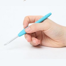 뜨개질 코바늘 핸드메이드 니팅 초보 diy 코바늘 용품 알루미늄 손잡이 실리콘 손뜨개 모사용 세트 털실