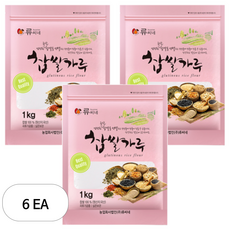 류씨네 찹쌀가루, 1kg, 6개