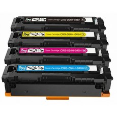 대용량 4색세트 캐논 MF645Cx MF635Cx MF643Cdw MF633Cdw LBP621Cw LBP611Cnz 호환 CRG-054H 045H 토너 카트리지, 1세트, 4색