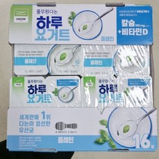 풀무원 다논 하루 요거트 플레인, 80g, 일반포장 동절기만, 1개