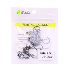 釣友俱樂部 魚眼鉛頭鉤 路亞假餌 海釣遠投 鉛頭鉤套裝, 3.5G,5個/袋, 1個