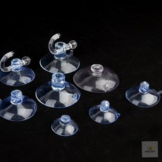두루픽 유리 흡착판 압착 고무 후크 고리 빨판 압착고무흡착판, 22mm (16P)