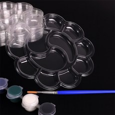 플라스틱 13칸 미술 파레트 일회용 다회용 팔레트