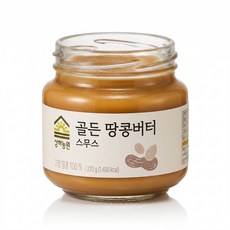 [슈퍼적립]상하농원 국내산 100% 골든 땅콩버터 스무스 220g, 1개