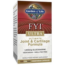 Garden of Life FYI Ultra硒葡萄糖胺綜合素食膠囊, 120顆, 1個