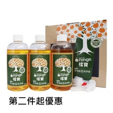 大侑 橘寶植萃蔬果洗淨劑 3瓶入 盒裝組, 1個