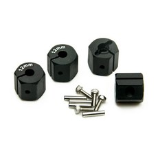 육각 휠 어댑터핀 나사 부품용, 3. Black 12mm, 1개