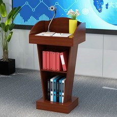 연설대 원목 나무 단상 강단 사회대 강연대, 화이트 60x40x120 (1.5cm 판)