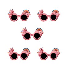 파티안경 생일안경5개입 선글라스 컵케익안경 유니콘안경, [CB_01_16]유니콘핑크5개입