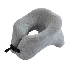 여행용 기내용 메모리폼 목베개 목쿠션 경추베개, 그레이