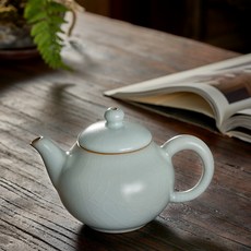 台灣豐子汝窯茶具林德豐老師茶壺吉祥壺200cc, 1個