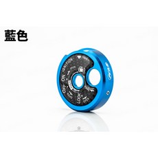 韋德機車精品 kiss 鋁合金 鎖頭蓋, 藍色, 1個