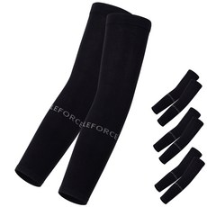 르포스 심리스 자외선차단 쿨토시 팔토시, 4세트, 블랙4