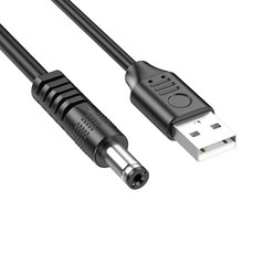 전기 기기용 USB-DC5V 전원 코드 전동 칫솔 냉각 팬 라우터 USB-DC5V 충전 코드 오래 지속됩니다, 50cm, 5.5x2.1mm