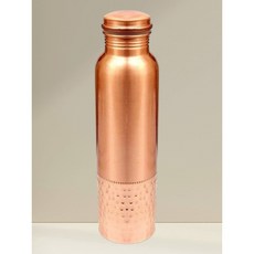 純銅水瓶 1000ml 錘紋設計, 1個