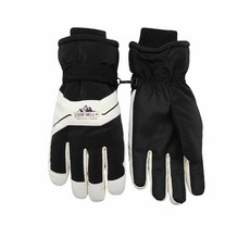 體溫魔術師 防潑水滑雪手套 抗風禦寒 戶外觸控保暖手套, 黑, 1個