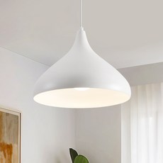 joxy 심플 식탁조명 1등 팬던트조명 6623-A, 흰색