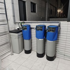 全自動控制 三胞胎 石英砂 活性碳 軟水樹脂 全戶式軟水機, 1個