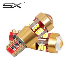 【汽機車小燈】T10 3014 27SMD 解碼 穩壓 LED小燈 室內燈 閱讀燈 牌照燈 車門燈 方向燈, 1個, T10-3014-27晶(藍光)/個