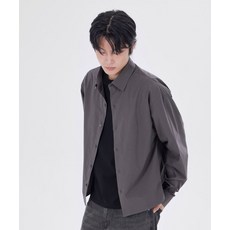 매장정품 굿라이프웍스 GLW 스테디 페이퍼 코튼 크롭 셔츠 차콜 26SSGS04CH 233530