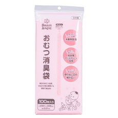 日本 Edison mama 尿布袋 西松屋 防臭微香尿布處理袋 100枚入 嬰兒 寵物 尿布防臭袋 KJC 垃圾袋, 1個, 西松屋-除臭處理袋 / 2476, 180ml