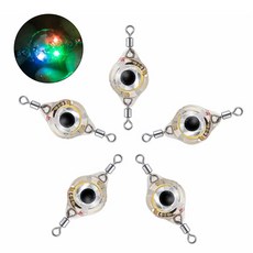 닥터피쉬 LED 조명 플래셔 다이아몬드 리그 스푼 수중 할리벗 미끼 모음 낚시, Upgraded nd Eyes(5 Pa )