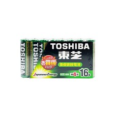 東芝 TOSHIBA 碳鋅電池 3號16入 4號16入 超值組合, 1個, 16個裝