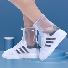 신발커버 방수투명 비닐장화 보호커버 레인슈즈 숏