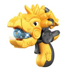 토이즈데이 불빛과 사운드 이미지를 발사하는 다이노 프로젝터건 어린이 장난감 단체 선물 구디백, 1개, 트리케라톱스-옐로우