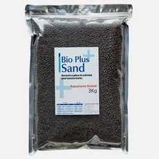 바이오 플러스 샌드(블랙) 3kg (2~4mm) (수초 열대어 바닥재), 1개