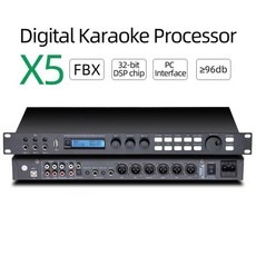 이퀄라이저 X5 가라오케 전문 오디오 디지털 믹서 KTV 마이크 안티-하울링 피드백 FBX PC 인터페이스 리버