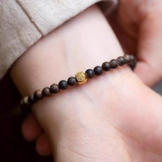 라온모아 소원 성취 침향나무 염주 팔찌