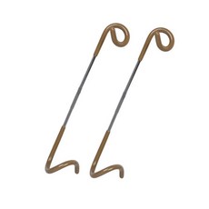 山趣 雙邊營柱掛鈎 露營燈掛鈎 豬尾巴掛鉤 營柱燈鉤 現貨, 沙色,29.5cm, 2個