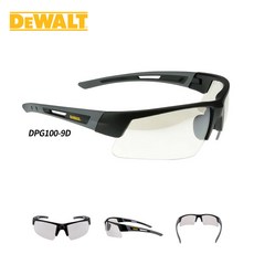 디월트 작업용 보안경 차광 와이드뷰 DPG100-9D 실내 실외 자외선 UV 차단 측면보호 강화, 실버, 1개
