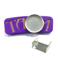 휴대용 라운드 당구 초크 거치대 스누커 마그네틱 케이스 박스 풀 홀, 1개, 6. Purple