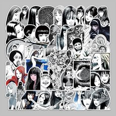 이토 준지 토미에 스티커 50장, 1세트, 토미에 50장