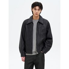 [국내매장정품] 에잇세컨즈 8SECONDS 페이크 레더 버티컬 라인 점퍼 애쉬 42523ZLY44 142996