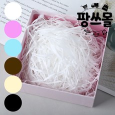 팡스몰 종이 스타핑 스터핑 쵸핑 초핑 선물 포장 완충재 1KG, 화이트, 1개