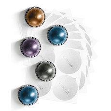 Grasseed 네스프레소 포드 재사용을 위한 알루미늄 호일 뚜껑 200개 씰 버츄오라인 캡슐용 커버 포드와 호환 313877 4414189594, 포일 뚜껑만 포함