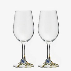 앤티크 와인잔 세트 블루 2p 320ml 기품 유리ver3+6ICw