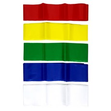 석광교재 색동 사물놀이띠 (소고띠), 초록, 10장