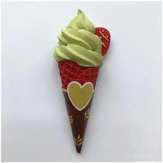 수제 그린 딸기 밀크 초콜릿 아이스크림 냉장고 자석 관광 기념품 스티커 선물, 11. 018