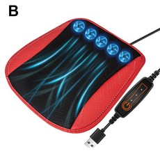 차량용 쿨시트 자동차 통풍시트 USB 냉각시트 여름 쿨링시트 시트쿨러, 면, 봄과 여름, 5 fansred