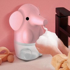 물비누디스펜서 핸드워시 거품비누 자동 디스펜서 물비누통, 핑크, 핑크