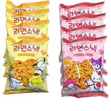산리오 라면스낵 후라이드치킨 92g + 산리오 라면스낵 초당옥수수맛 92g 세트, 4세트, 184g