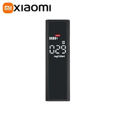 Xiaomi 호환 고정밀 알코올 테스터 휴대용 비접촉 전문 Led 디지털 디스플레이 음주 운전 경보, 1)Black