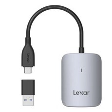 렉사 CF 익스프레스 타입 A USB-C 리더기, 실버, RW515, 1개